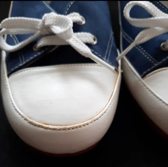 Vintage rampage denim sneaker kitten heel shoes sandal 90s y2k womens 8 - Picture 3 of 11